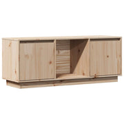 Mobile TV multimediale scaffale TV credenza mobile TV sala da pranzo soggiorno camera da letto 110,5 x 35 x 44 cm legno massello di pino marrone 02_0025776