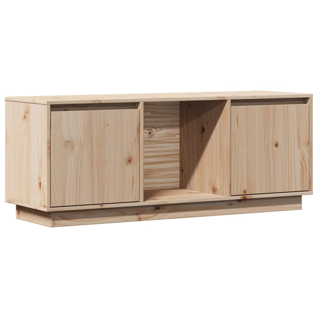 Mobile TV multimediale scaffale TV credenza mobile TV sala da pranzo soggiorno camera da letto 110,5 x 35 x 44 cm legno massello di pino marrone 02_0025776