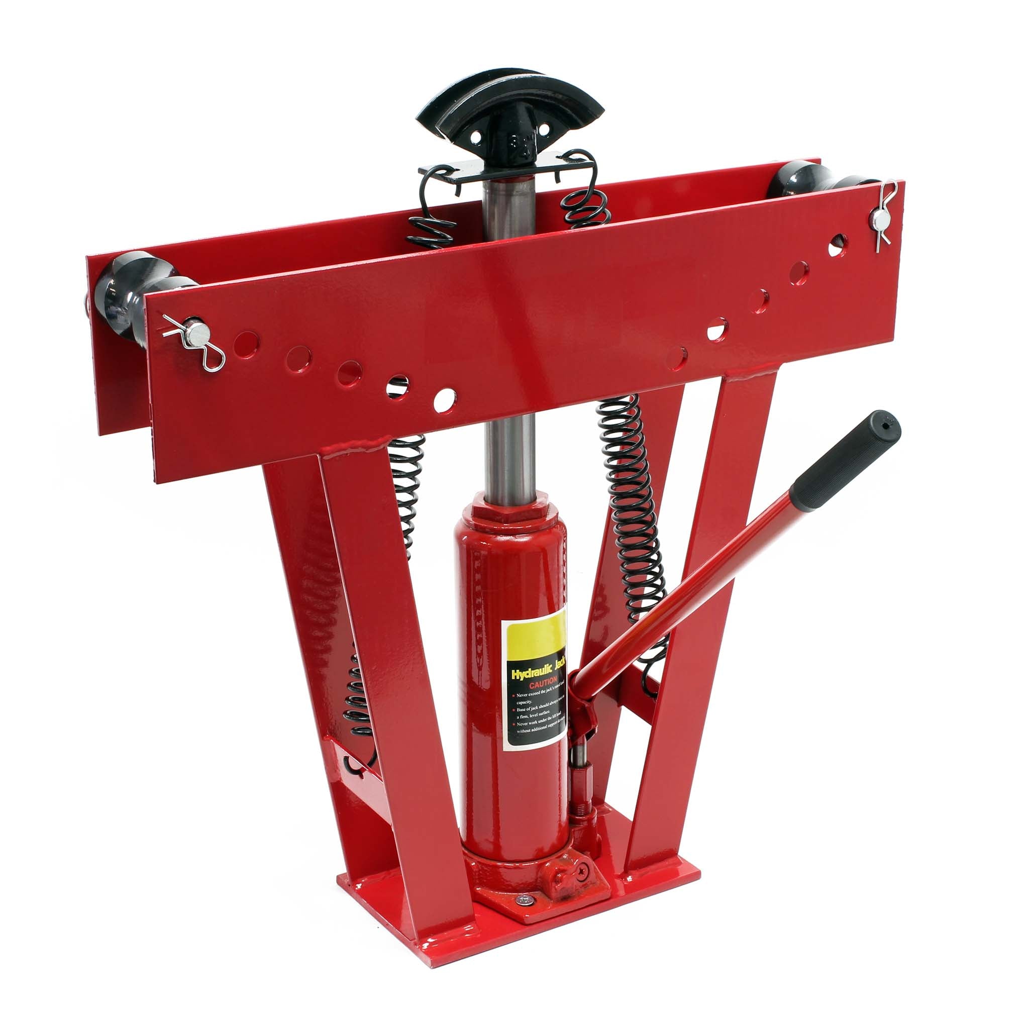 Rohrbiegemaschine hydraulisch 8 t, Rohrbiegegerät mit 3 Presstücken Ø 21,3-33,7 mm, Rohrbieger inkl. Matritzen