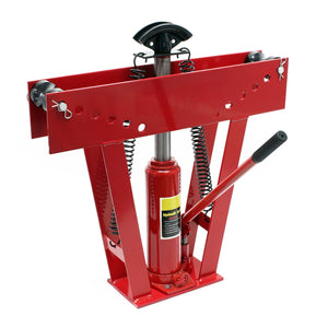 Rohrbiegemaschine hydraulisch 8 t, Rohrbiegegerät mit 3 Presstücken Ø 21,3-33,7 mm, Rohrbieger inkl. Matritzen