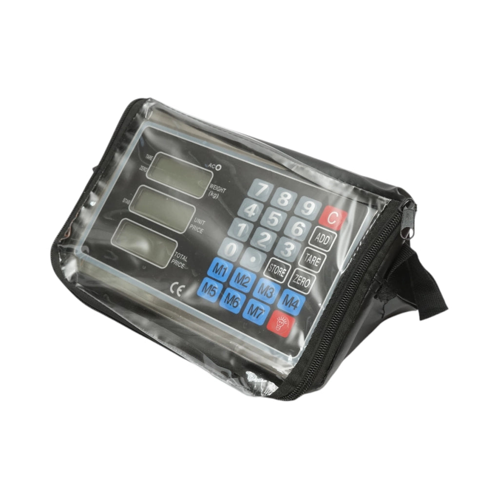 Bilancia elettronica da pavimento senza fili, tipo a piattaforma, 32x42 cm con display WiFi, portata massima 150 kg.