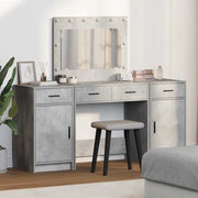 Tavolo da Trucco con cassetto 3 pcs Grigio Legno multistrato 3334248
