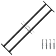 Griglia Finestra 115 x 30 cm Acciaio verniciato a polvere Nero