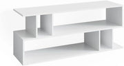 Mobile tv Karel, Bianco, 120 x 50.6 cm, adatto come supporto TV con ripiani aperti