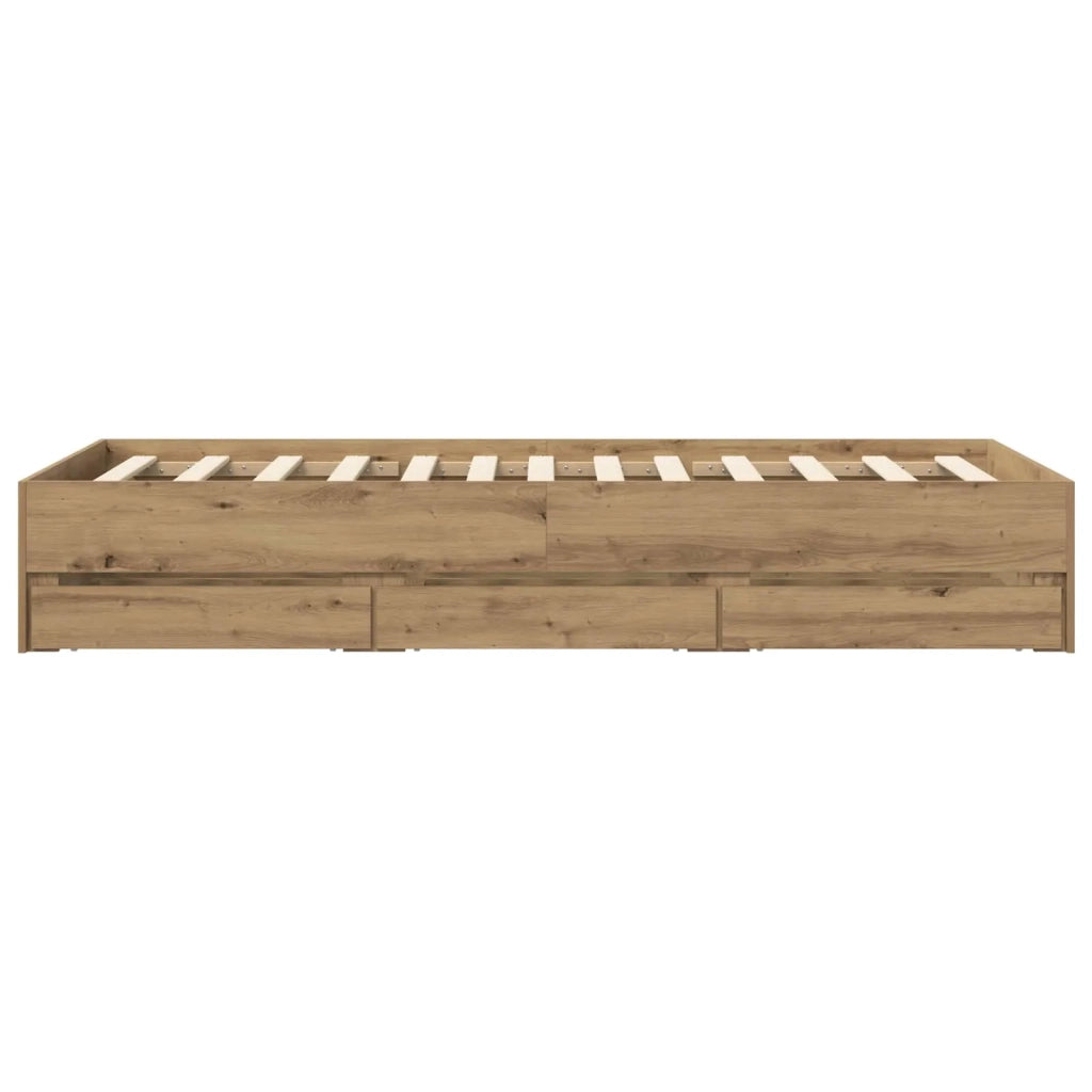 Telaio del letto con storage Rovere Artigianale 80 x 200 cm 3429612
