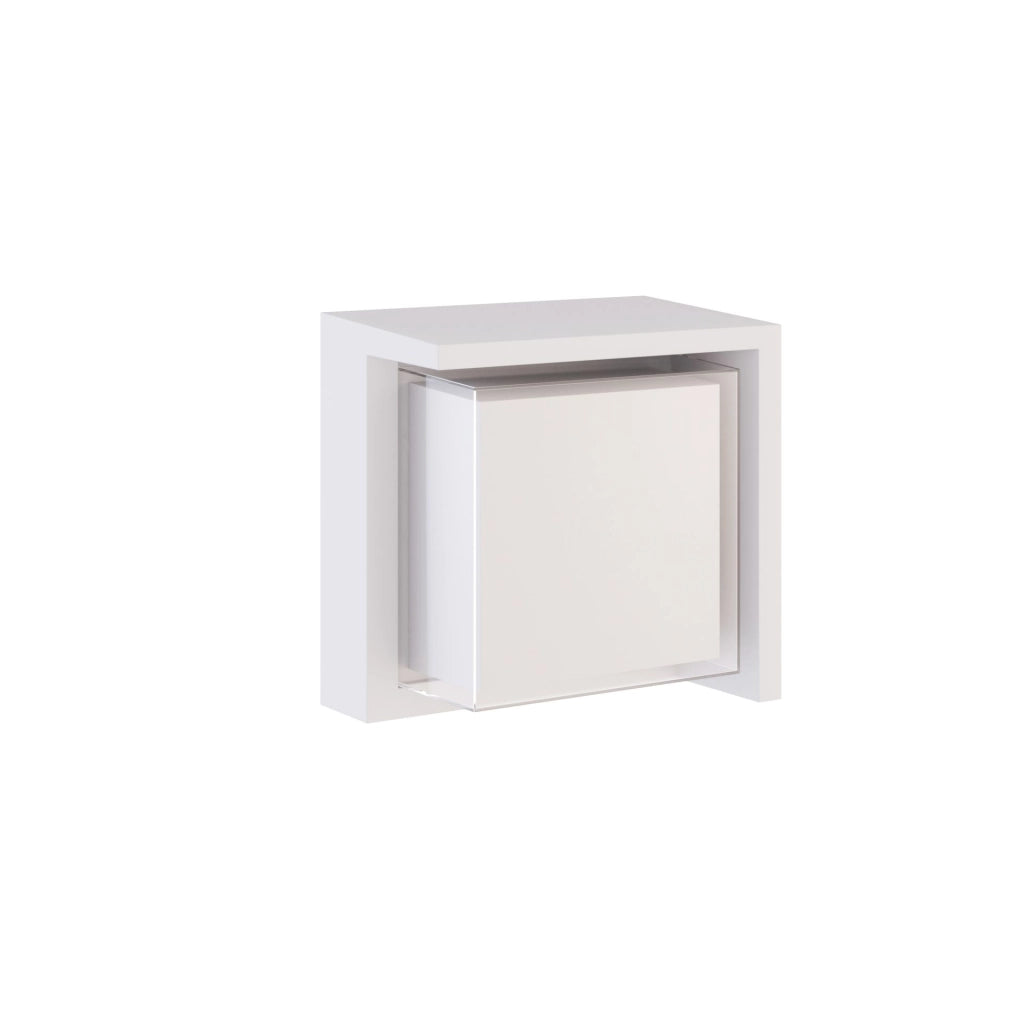 Applique LED da Parete Blis Square 15W per Esterni, Fascio Luminoso 180°, Temperatura Colore Selezionabile Switch 2700K 3200K 4000K, Bianco Opaco