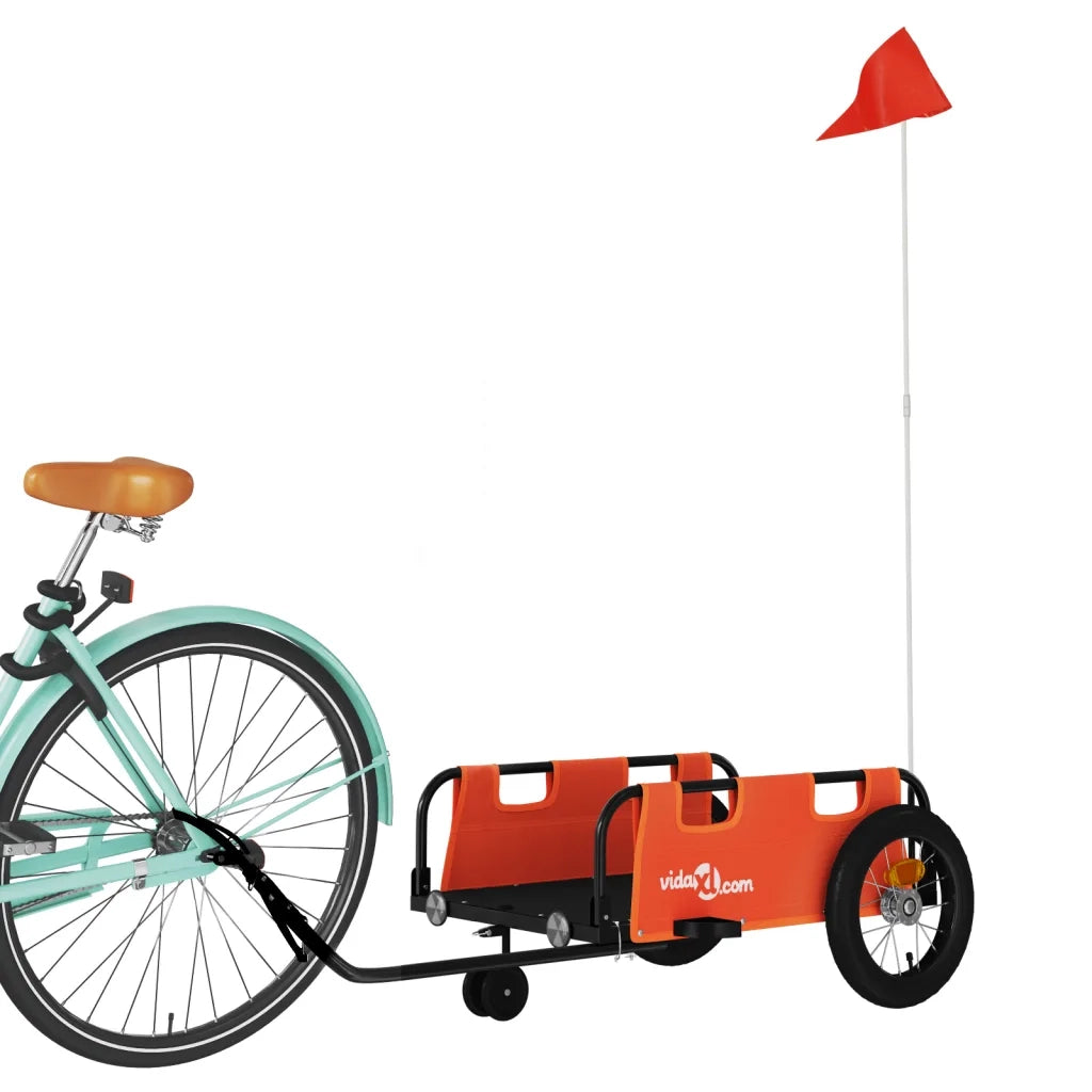 Rimorchio da Bici Arancione e Grigio Oxford e Ferro 94180