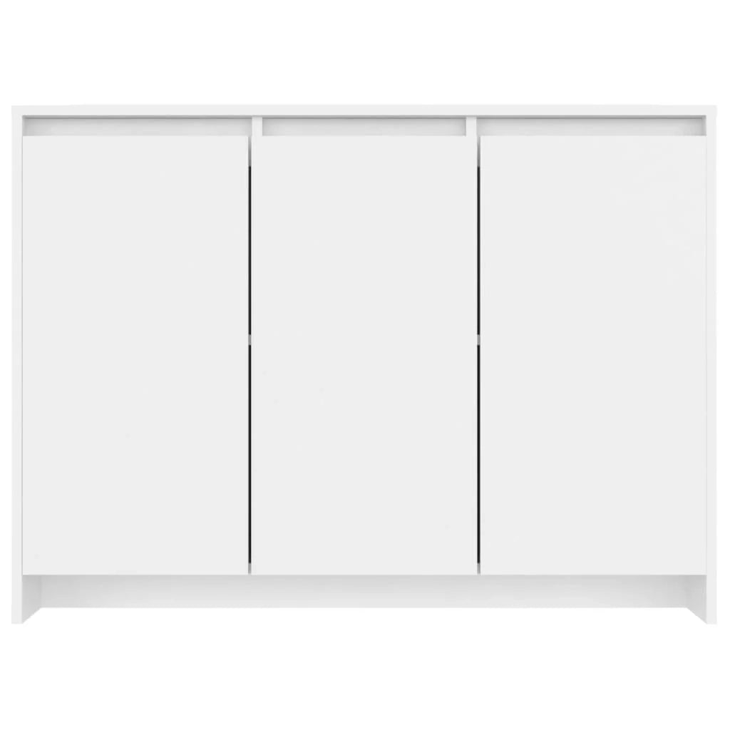 Buffet credenza cassettiera armadio mobile contenitore organizer per cucina soggiorno salotto 102 x 33 x 75 cm legno ingegnerizzato bianco 02_0030173