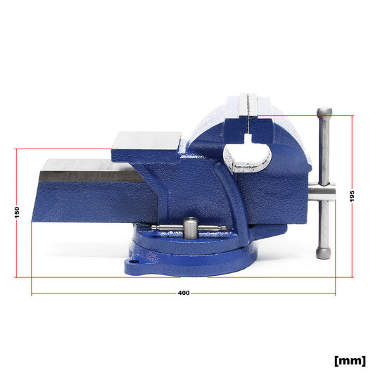 Morsa da banco Light Duty 200 mm con incudine e ganascia di serraggio per sollecitazioni leggere