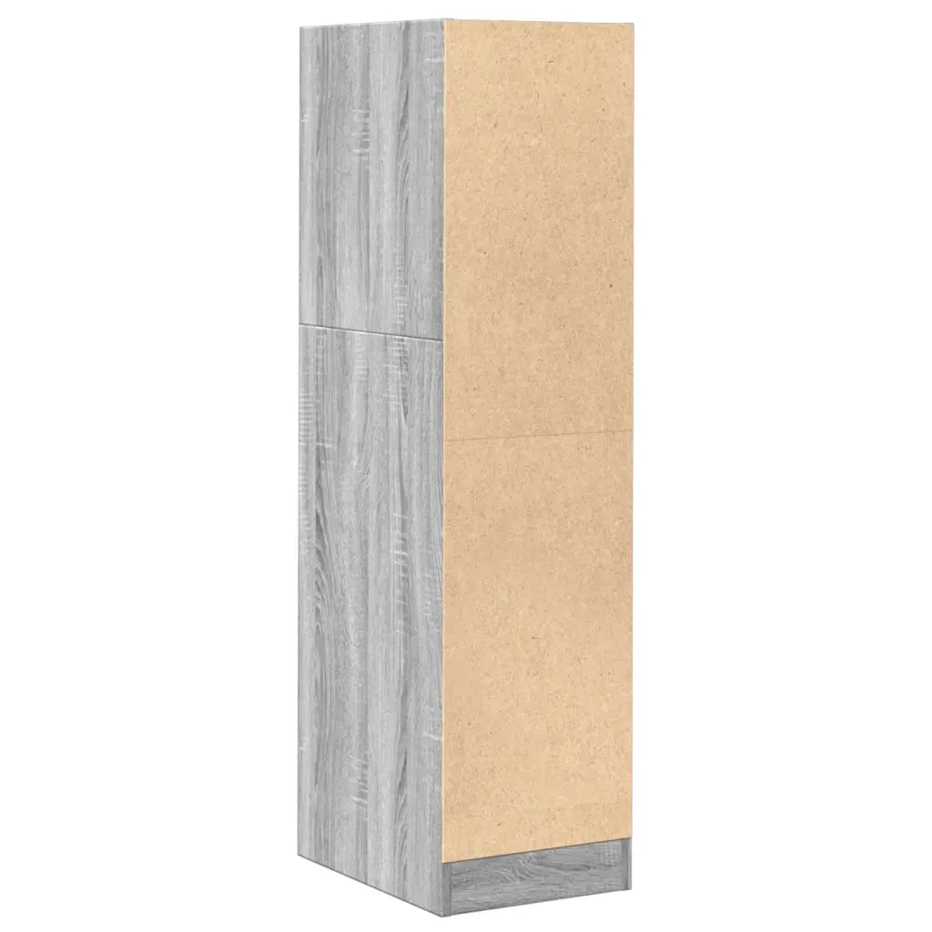 vidaXL Armadietto da Farmacia Grigio Sonoma 30x41x118 cm in Truciolato