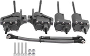 Portale per auto RC compatibile con SCX10 II - Alette di guida - Altezza di corsa 11 mm