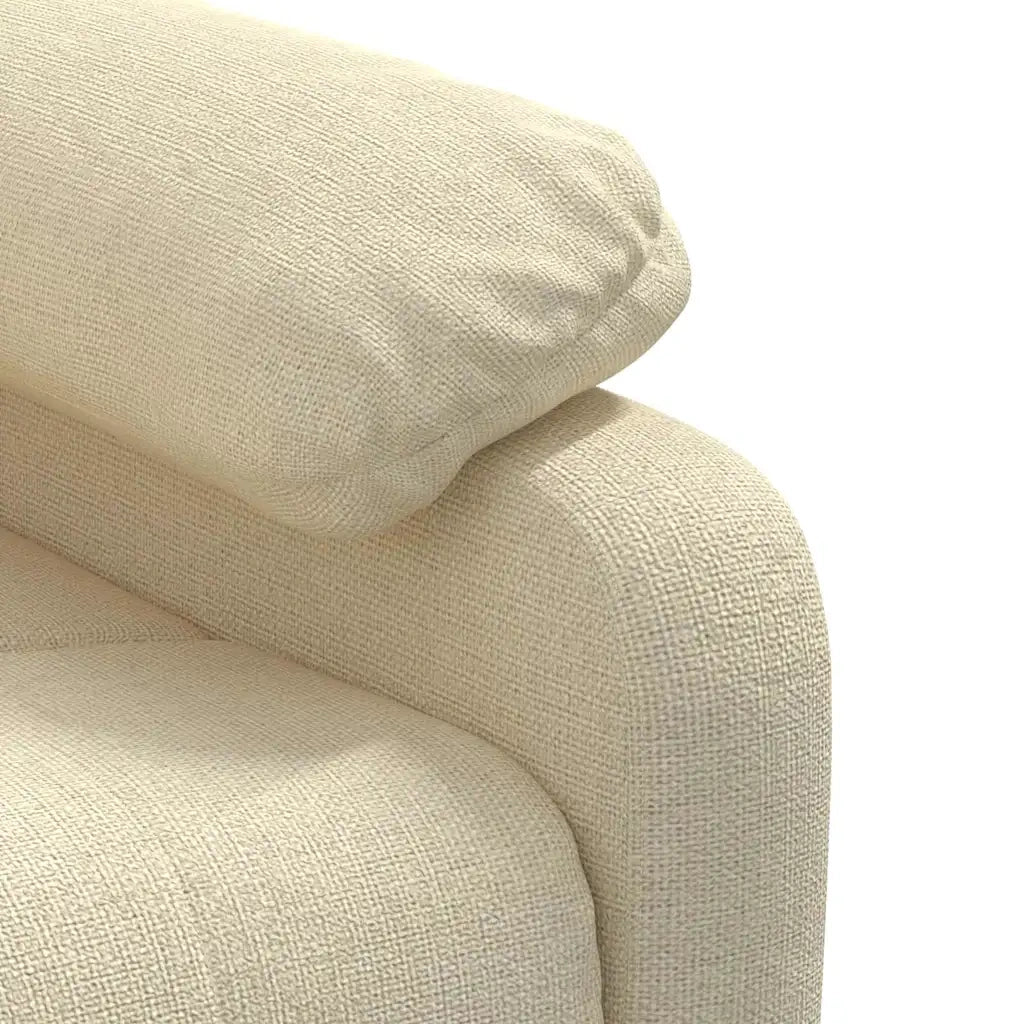 Divano Sedia-Poltrona Reclinabile in Tessuto Crema 376730