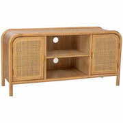 Base in legno e rattan marrone 120x39x60h cm