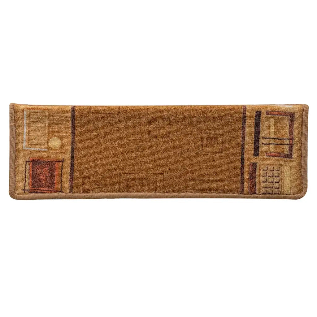vidaXL Tappetini per Scale Autoadesivi 5 pz 65x21x4 cm Beige