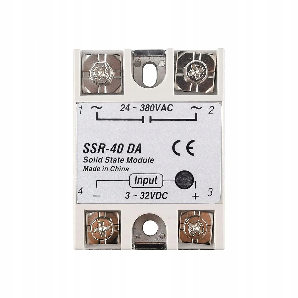 Relè a Stato Solido SSR-40 DA 40A 24-380VAC LED – Alta Capacità di Carico, Isolamento Fotoelettrico