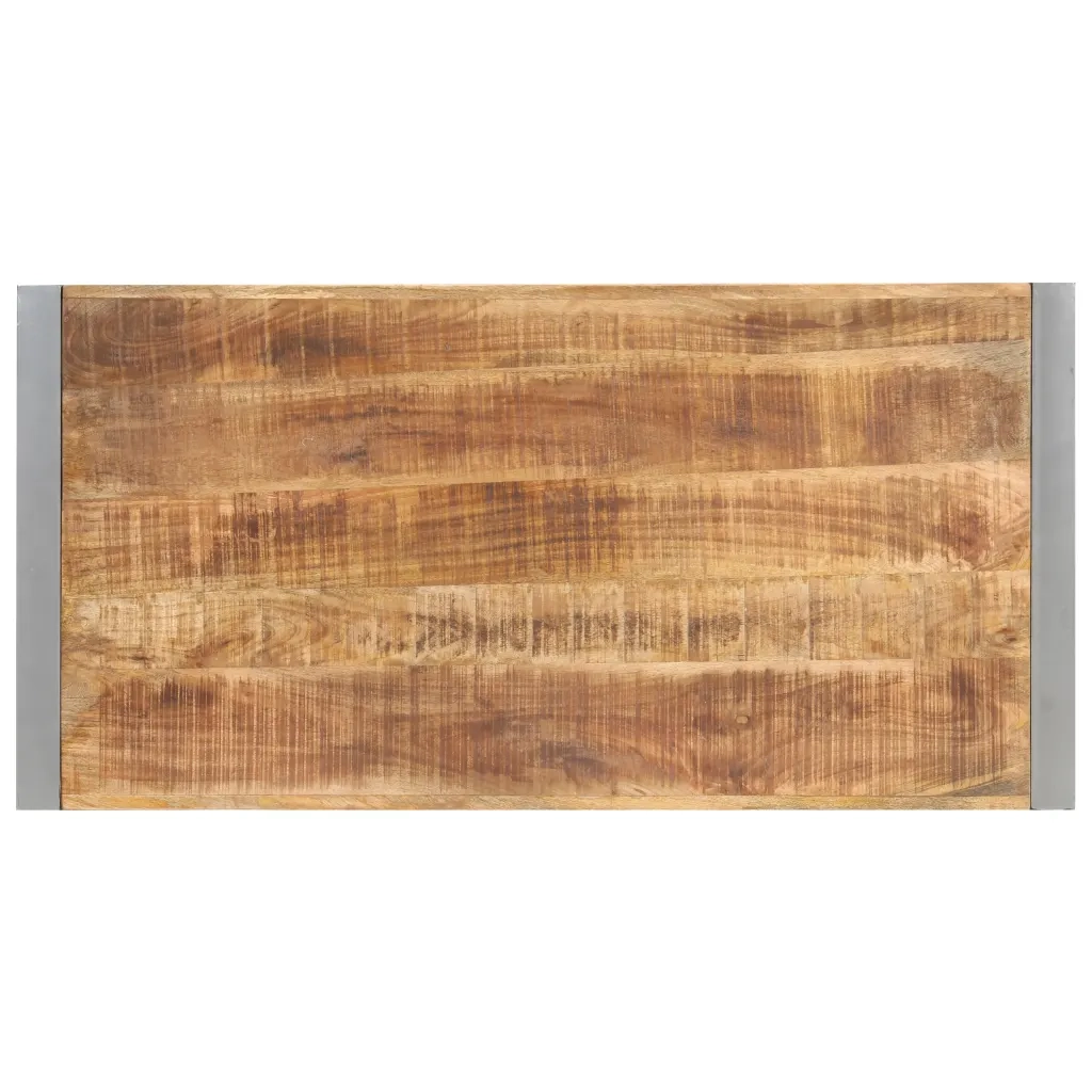Tavolo da Pranzo 120x60x75 cm in Legno Massello di Mango Grezzo