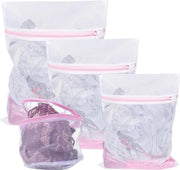 Set di 4 Borse da Lavoro a Maglia - Borse Speciali per Camicie, Calze, Calze e Intimo - Borse di Riciclaggio per Seno