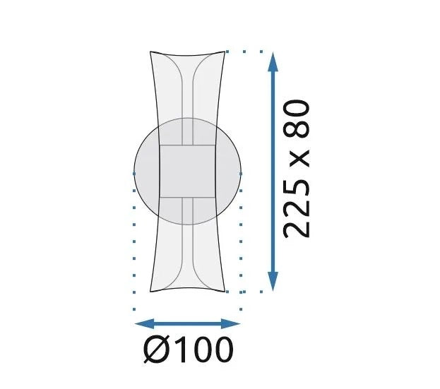 Lampada Da Parete Led G029-w Black