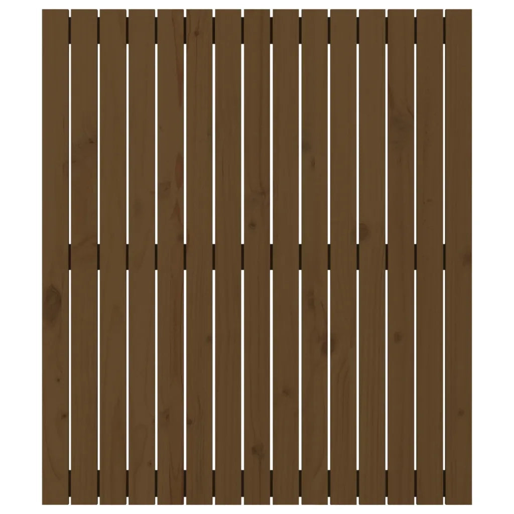 Testiera da Parete Ambra 95,5x3x110cm in Legno Massello di Pino 824936