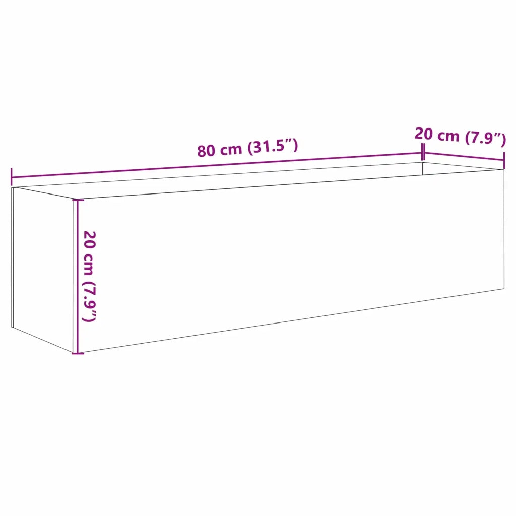Acquario con archiviazione Trasparente 80 x 20 x 20 cm Vetro 42020386