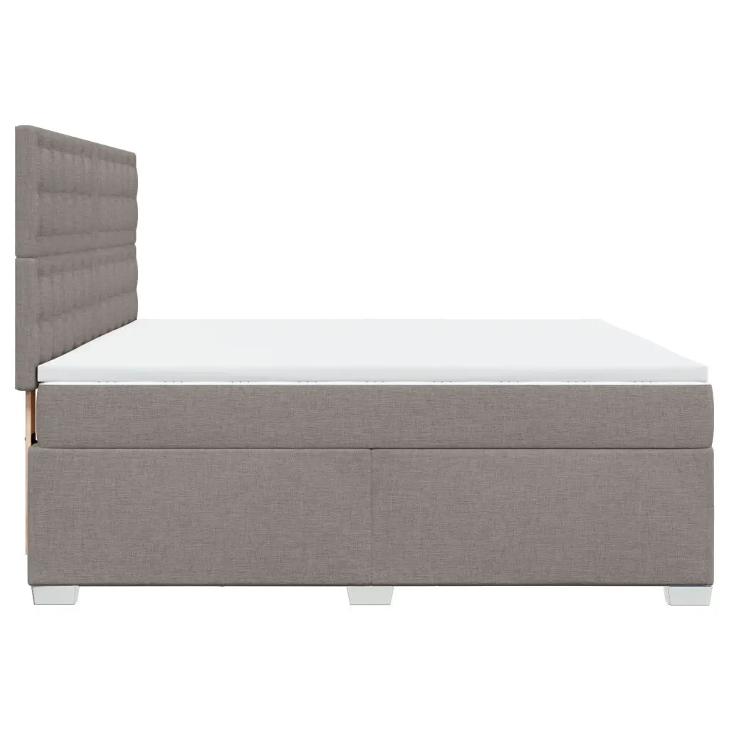 Giroletto a Molle con Materasso Tortora 180x200 cm in Tessuto 3290585