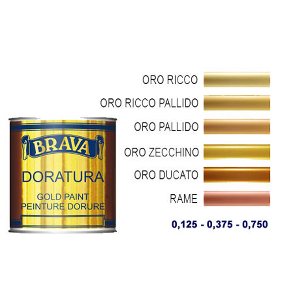 Vernice doratura ducato ml 125 brava