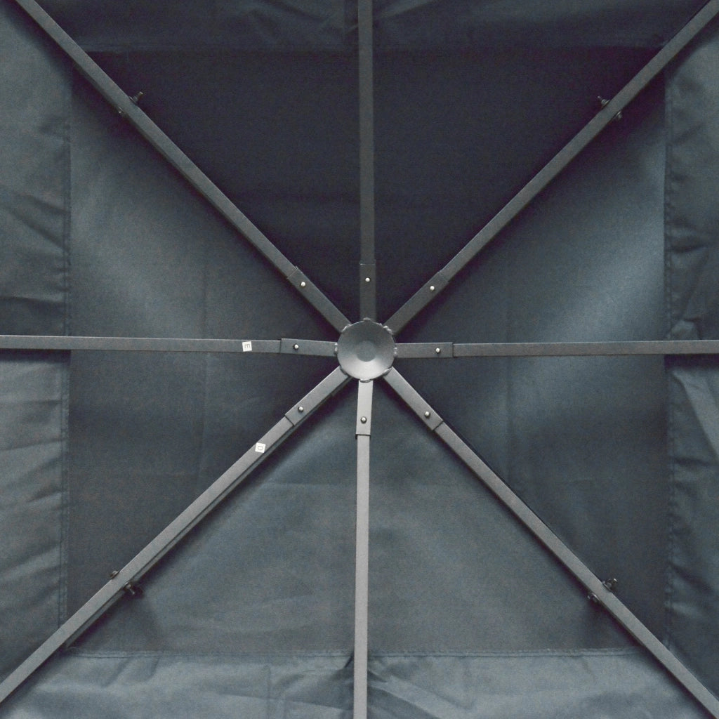 Tetto di Ricambio per Gazebo 3x3m a 2 Livelli e Resistente ai Raggi UV   Grigio Antracite