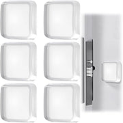 Stopper di silicone 6 pezzi riutilizzabili per porta cucina armadio pavimento muro (quadrato)
