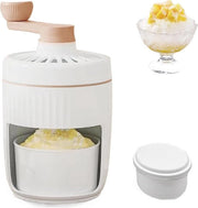 Macchina per slush manuale a rotazione - Slushie maker con forma di cubetti di ghiaccio - Istruzione manuale per la frullatura del ghiaccio con manovella - Senza BPA - Elettrodomestico per la cucina