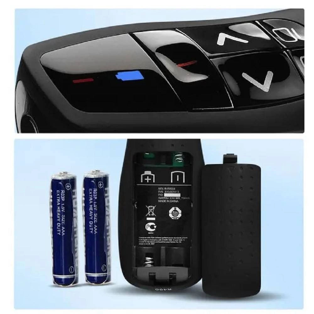 Trade Shop - Penna Gira Pagine Laser Wireless Puntatore Telecomando Per Presentazioni Fy8302 -