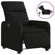 Poltrona | Sedia Relax Elettrica Reclinabile Nera in Tessuto