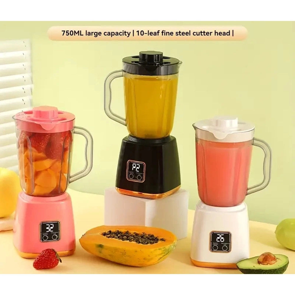 Trade Shop - Frullatore Portatile Usb 750ml Spremiagrumi Ricaricabile Compatto Chiusura Con Clip -