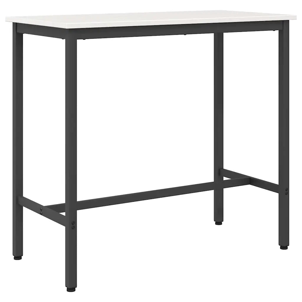 tavolo Bianco 100 x 50 x 91 cm Legno ingegnerizzato e acciaio CFW1944432