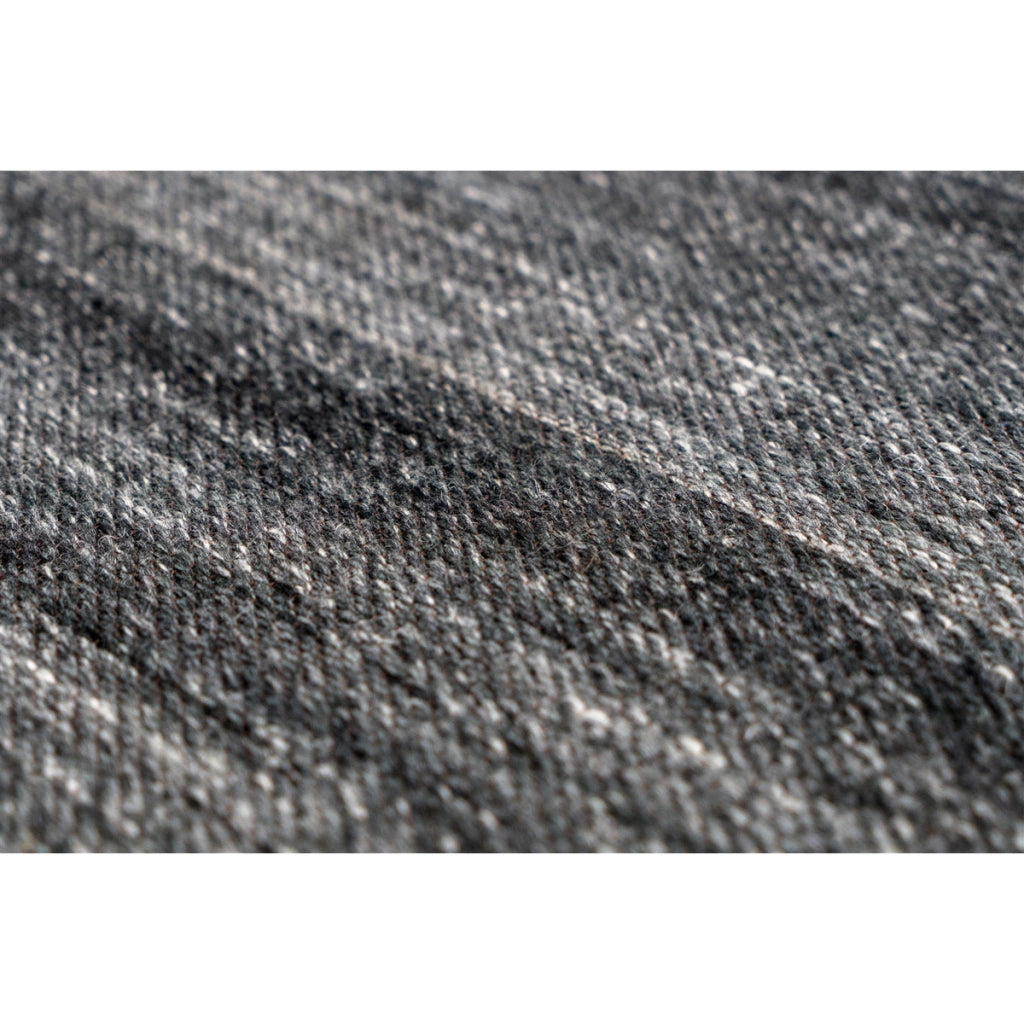 Tappeto Jacquard Phoenix in lana antracite