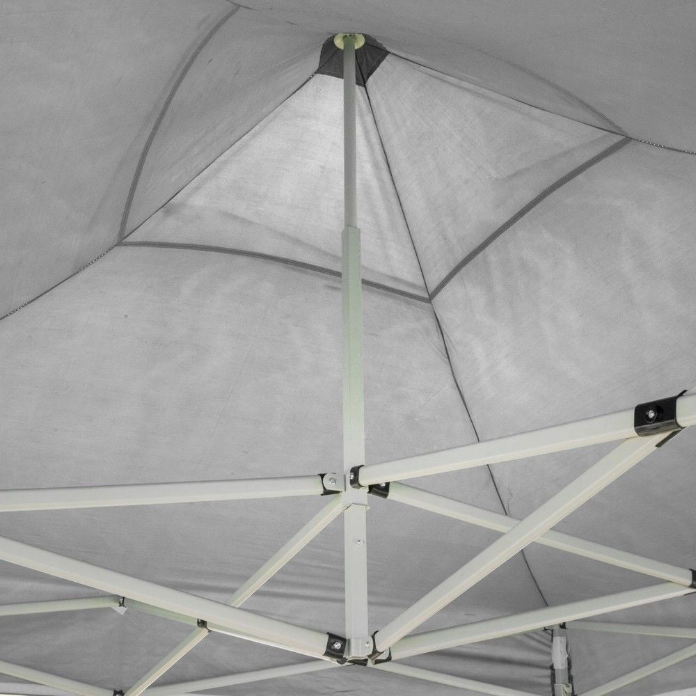 Gazebo Pieghevole 3x6 Bianco ricoperto in PVC impermeabile