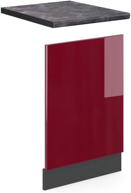 Pannello frontale R-Line, Quercia dorata, 60 cm, PL Antracite, per la libera combinazione all'interno di sistemi cucina modulari