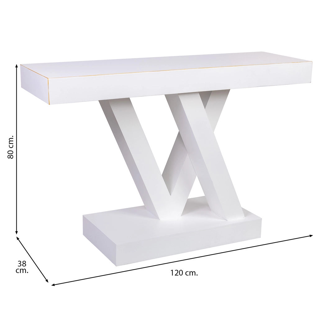 Mobile da ingresso in legno 120x38x80