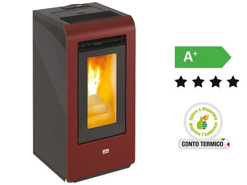STUFE PELLET QUEENPLUS HE 10 BORDEAUX