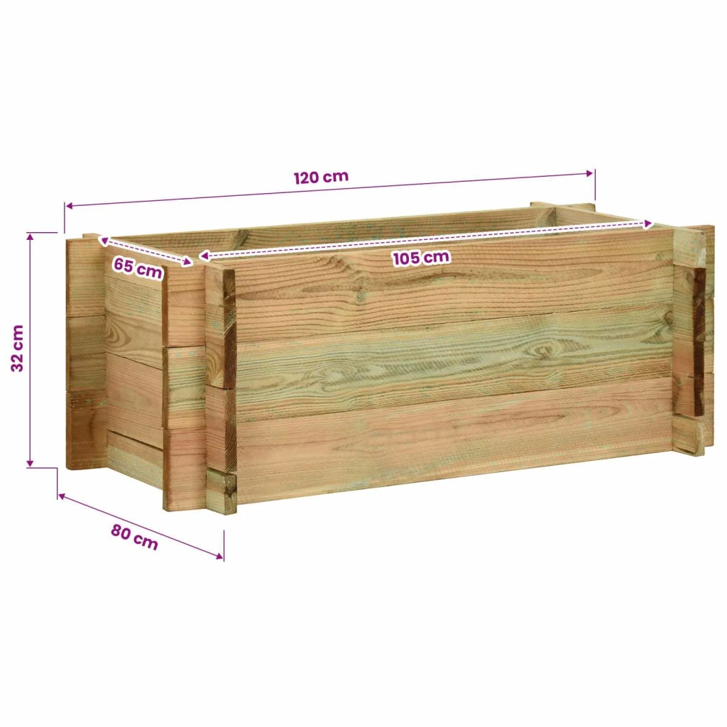 Letto Vegetale Rialzato per Giardino Verde 120 x 80 x 32 cm 42048110