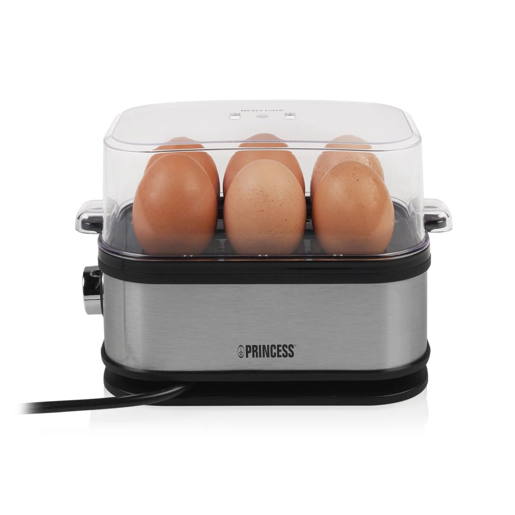 Princess 01.262046.01.001 Pentolino per uova 6 uovo/uova 400 W Nero, Argento