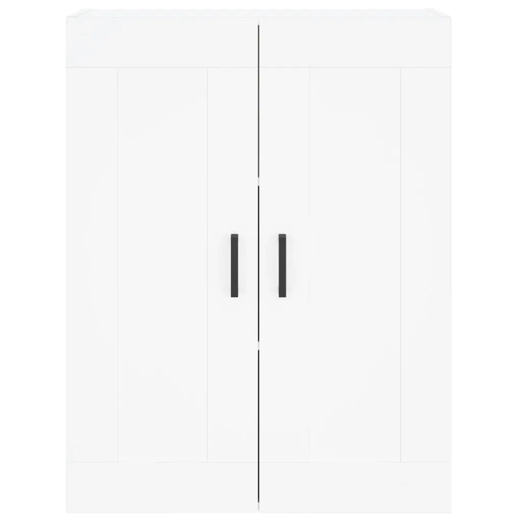 Credenza Bianca 69,5x34x180 cm in Legno Multistrato 3200001