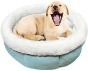 Letto per Gatti e Cani Portatile, 50 x 50 x 20 cm, Cuscino per Animali, Casa per Gatti e Cani, Posto di Sonno per Gatti (Azzurro chiaro)