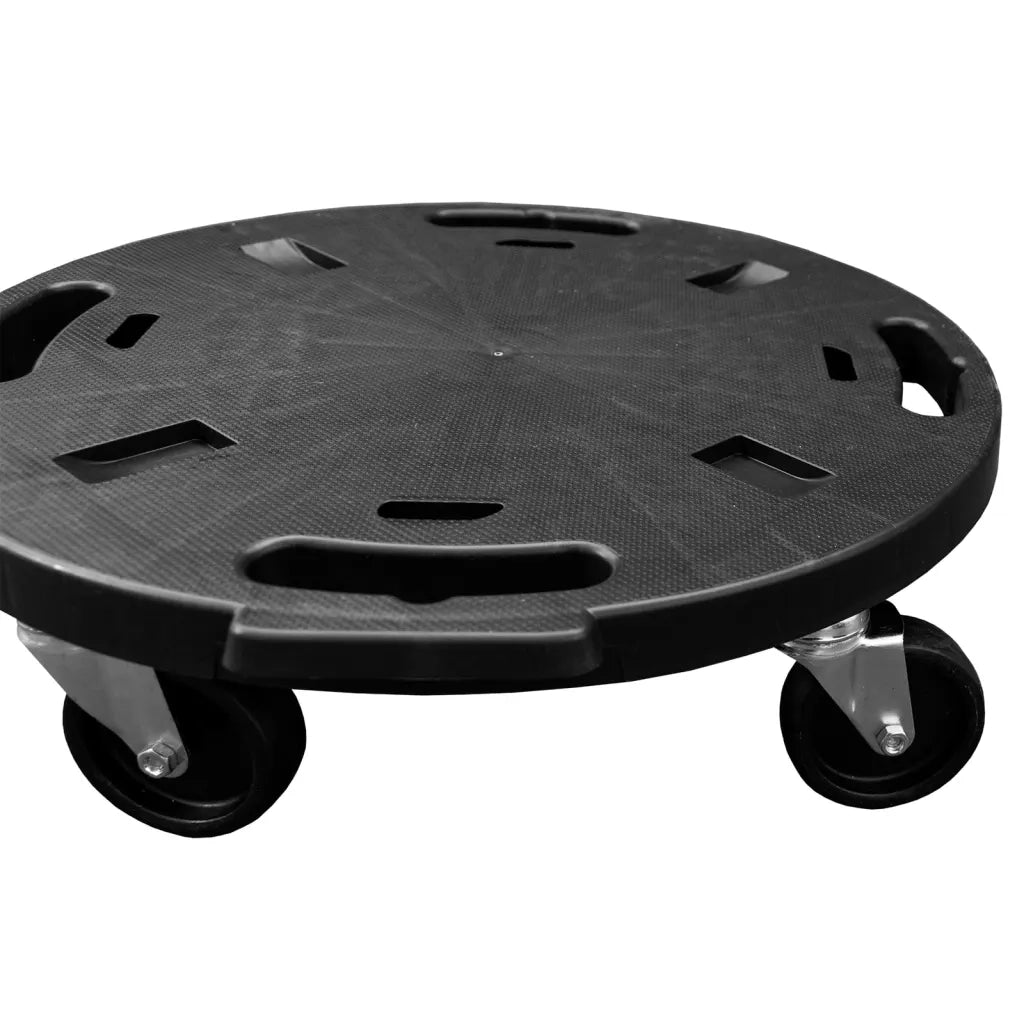 Carrelli per Piante con Ruote 3 pz Diametro 40 cm Neri 275 kg 3143919