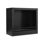 Camino a bioetanolo Teguci, Caminetto ecologico, Focolare senza fumo, Riscaldatore ad etanolo, Made in Italy, 58x28 h52 cm, Nero