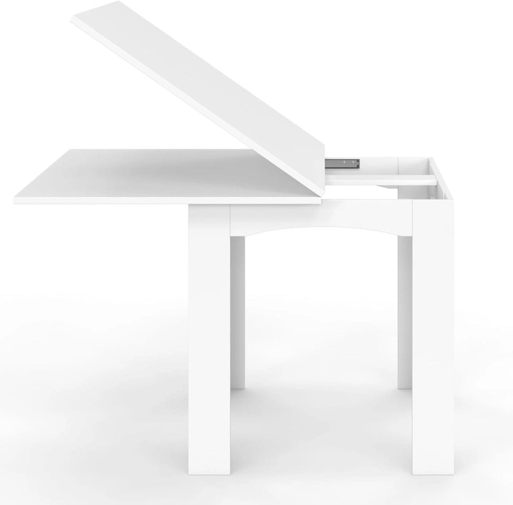 Tavolo da pranzo allungabile DONA 4-8 persone bianco 80-160 cm