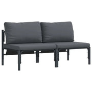 Mobili da Esterno 2 Pezzo Antracite 80 x 80 x 71 cm Acciaio CFW3932539