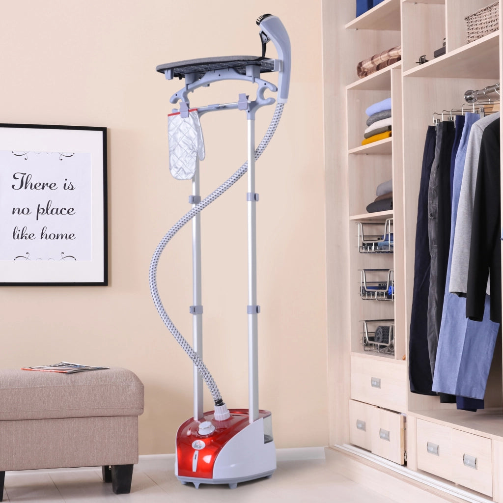 Centro di Stiro Verticale a Vapore 1950W ¨C zephmum ¨C 2L, 32g/min, Rosso