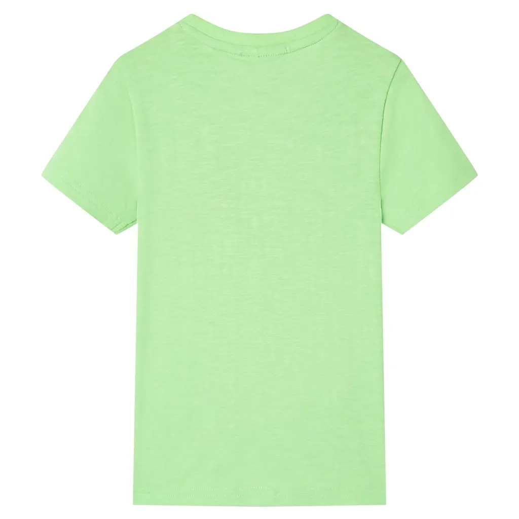 Maglietta da Bambino Verde Neon 128cod mxl 133862