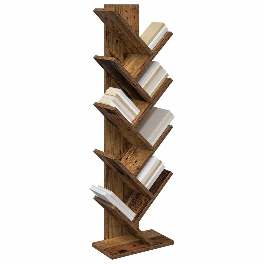Libreria ad Albero 6 Ripiani 30 x 18 x 100 cm Legno antico 8012378