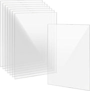 Pannello acrilico trasparente 2 mm - 8 pezzi A4 - plexiglas per fotografia e pittura - DIY - 297 x 210 mm